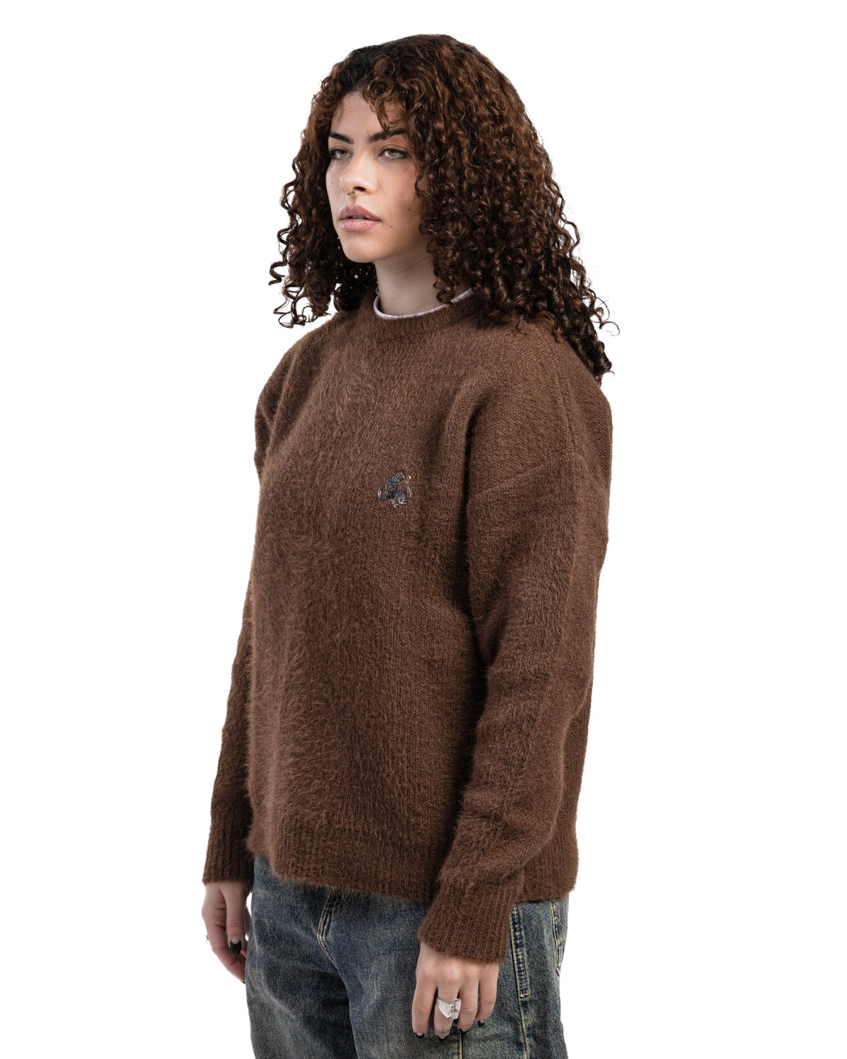 MOHAIR Brown SWEATER