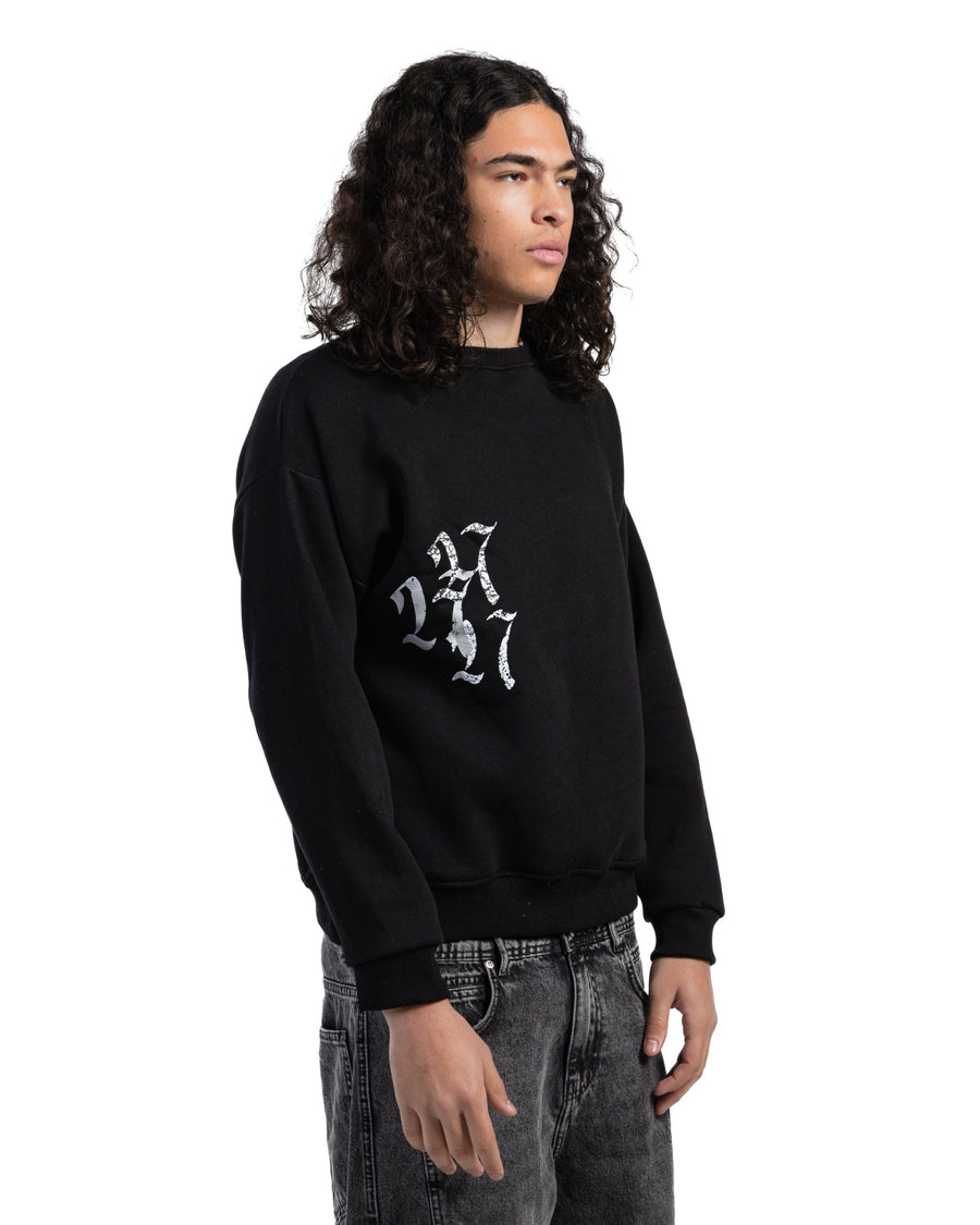 Black DOUBLE TROUBLE SWEATSHIRT
