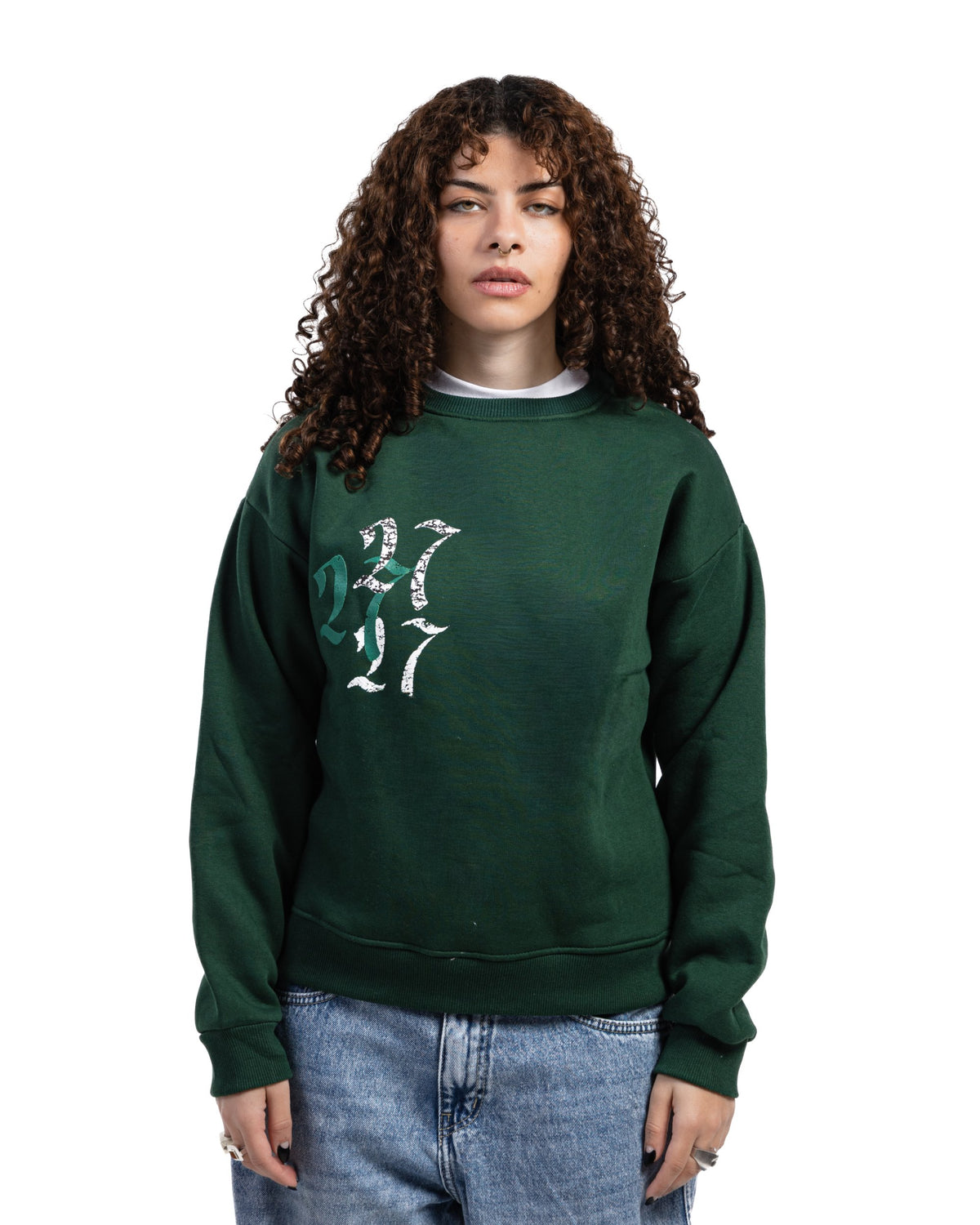GREEN DOUBLE TROUBLE SWEATSHIRT
