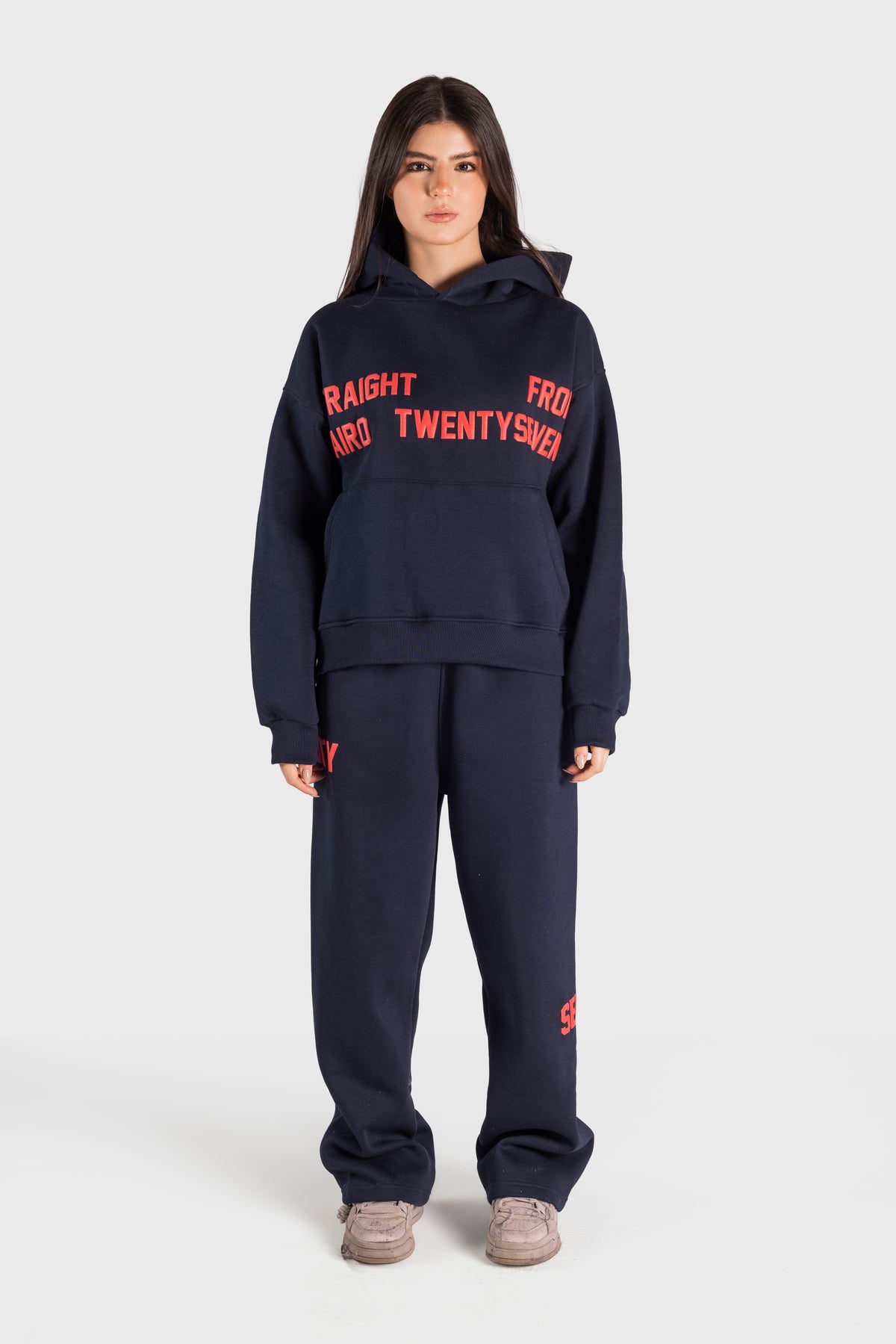 NAVY BLUE X RED SFC SWEATPANTS