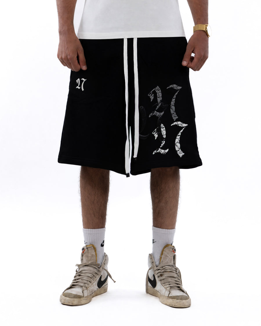 Double Trouble Black Shorts