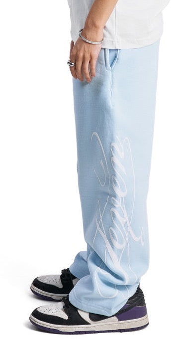 Baby blue classic seven sweatpants