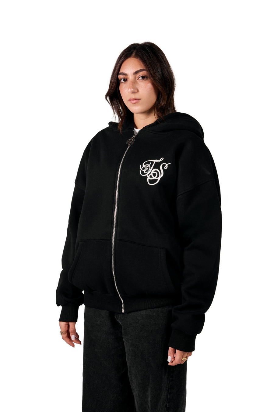 TS BLACK ZIP UP