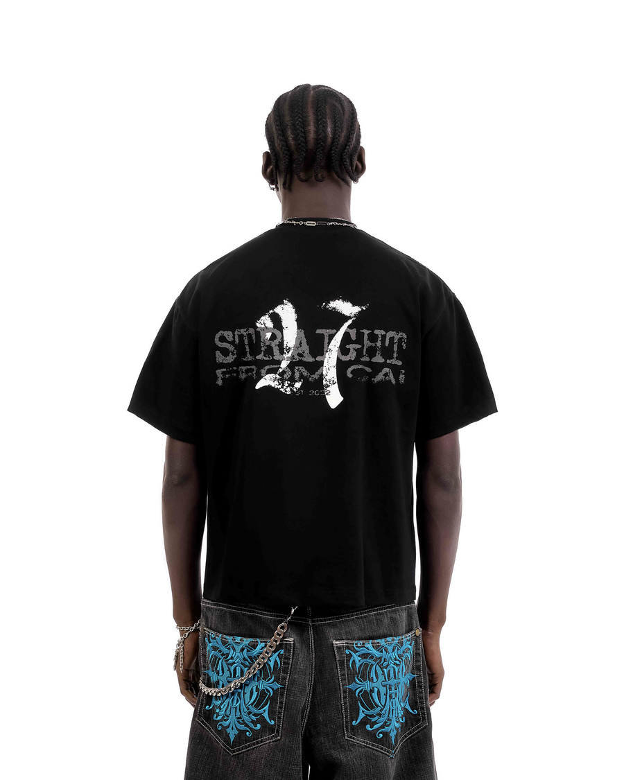 Straight From Cai Black Tee