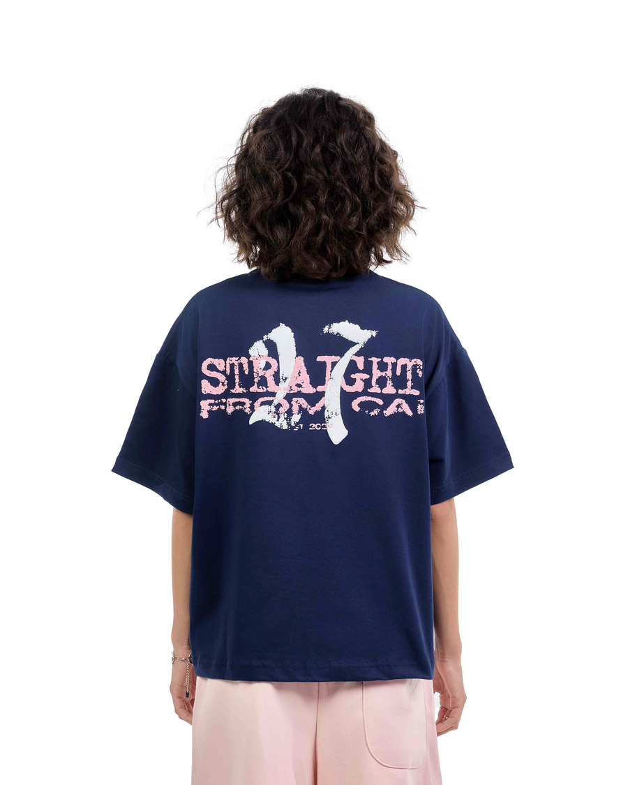 Straight From Cai Navy Tee