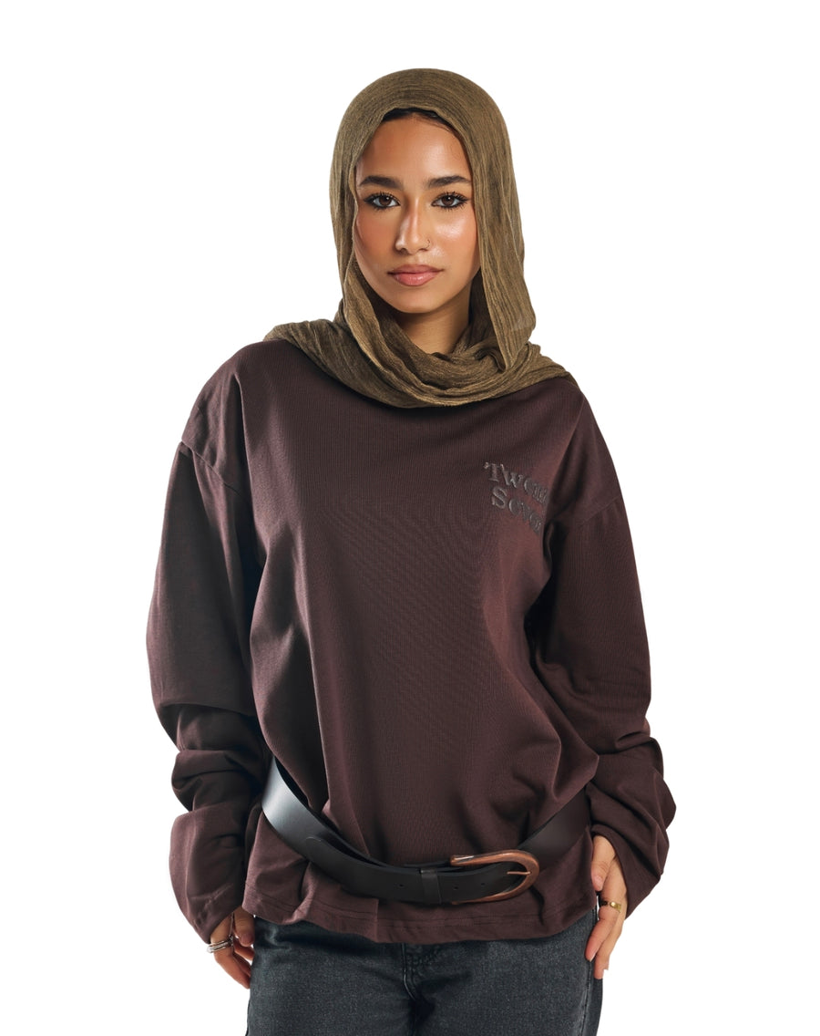 BROWN BASIC LONGSLEEVE