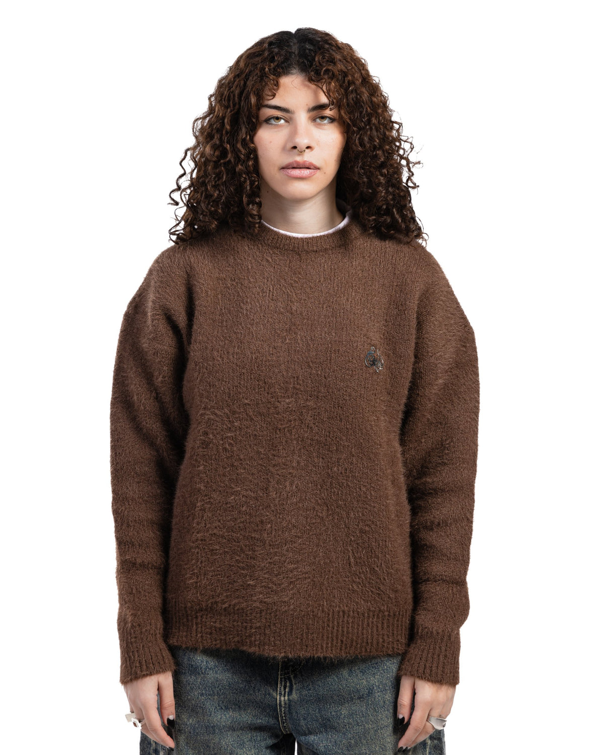 MOHAIR Brown SWEATER