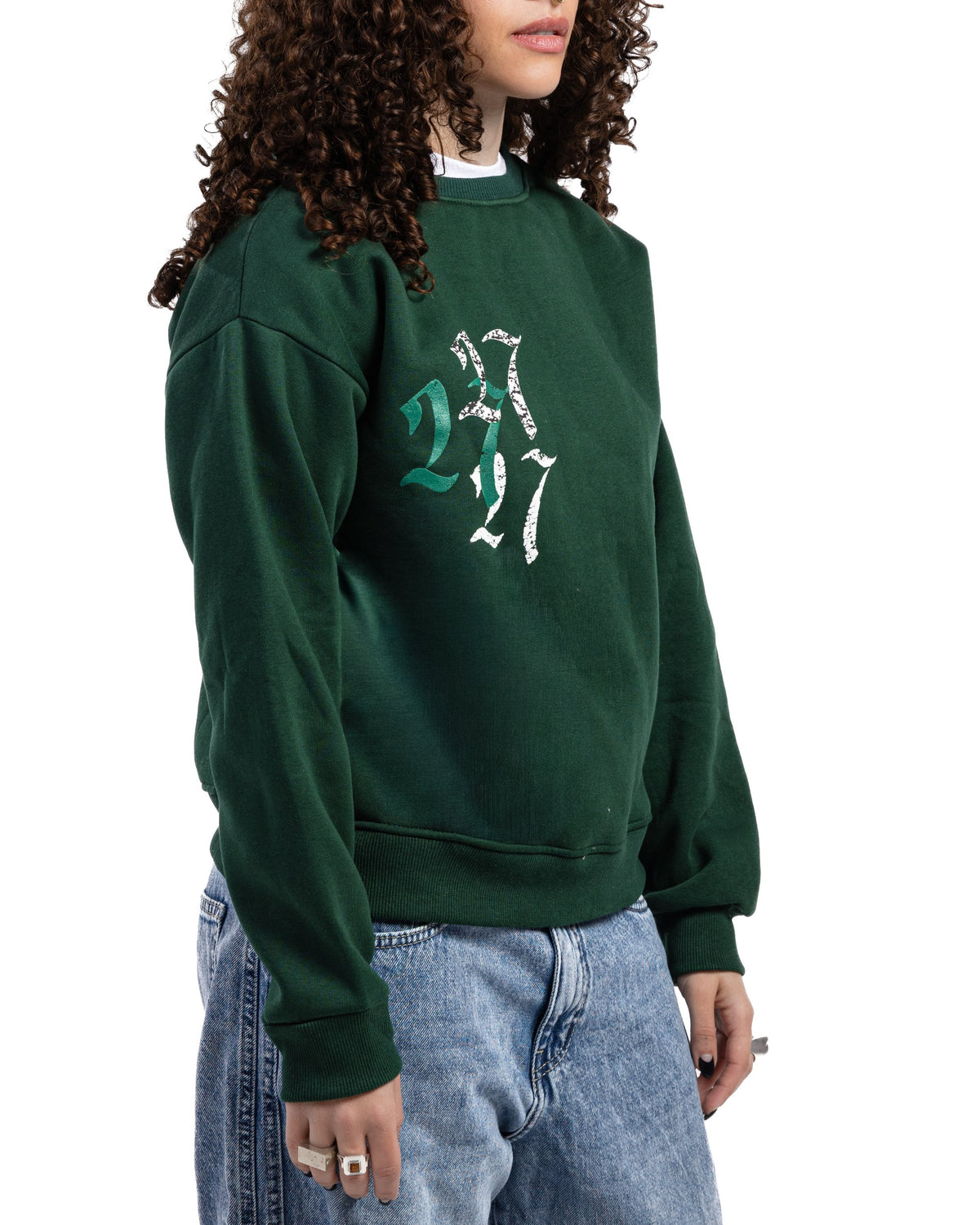 GREEN DOUBLE TROUBLE SWEATSHIRT