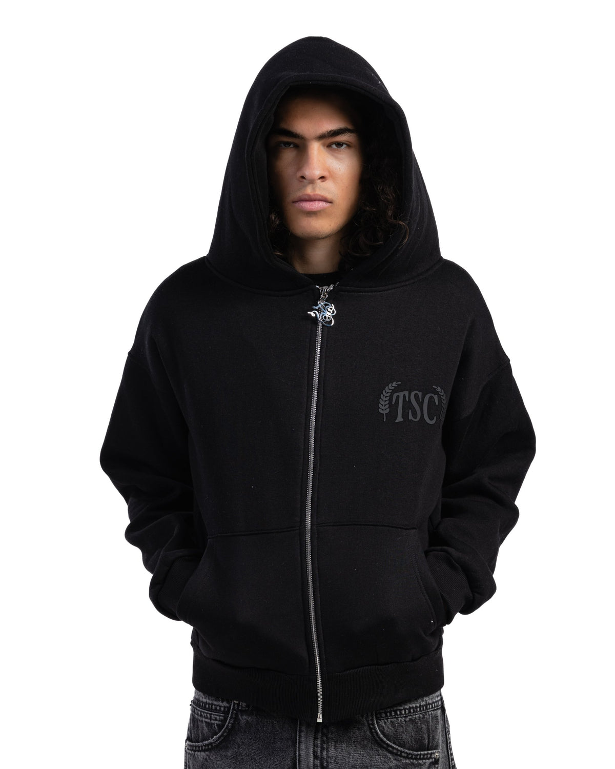 TSC BLACK ZIP UP