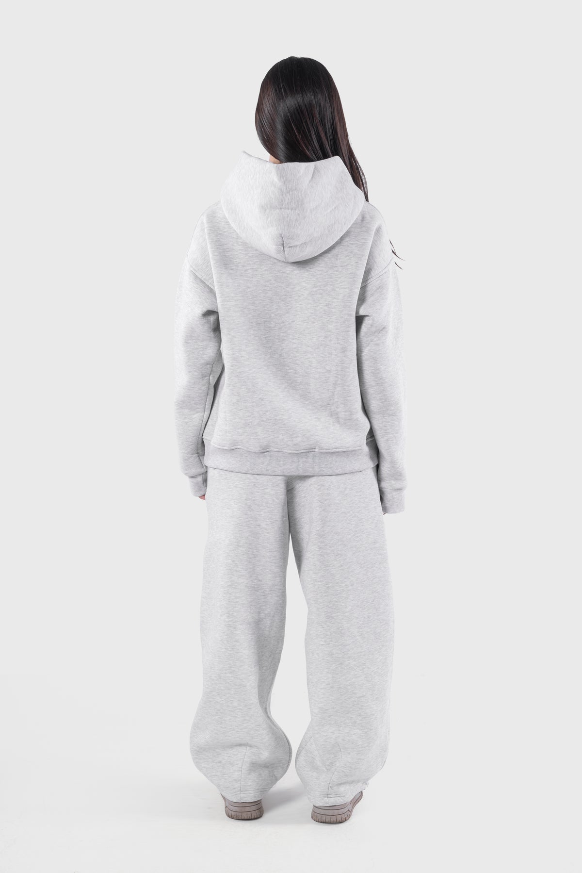 LIGHT GREY FOLDED SWEATPANTS