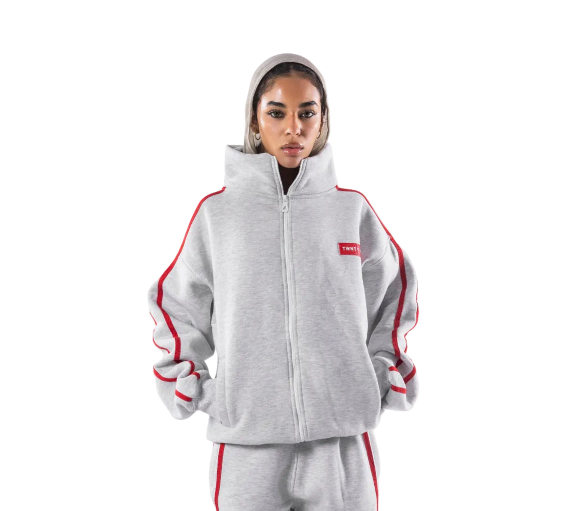 LIGHT GREY MOTION HOODIE