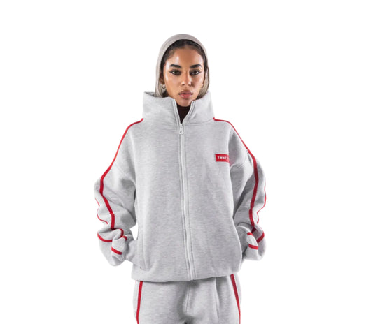 LIGHT GREY MOTION HOODIE