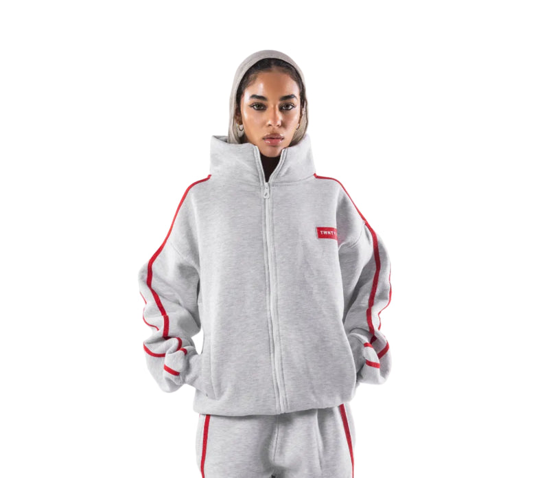 LIGHT GREY MOTION HOODIE