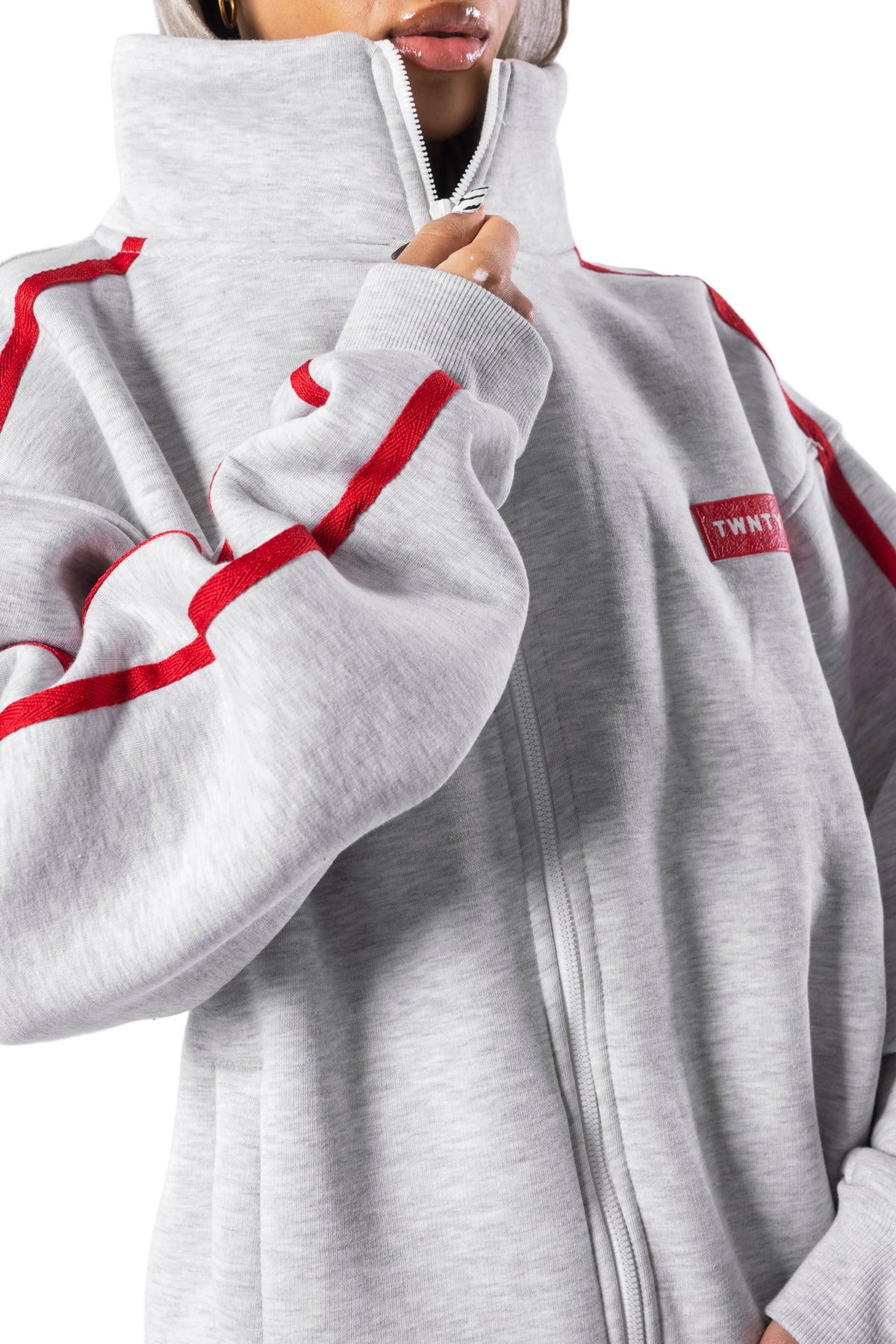 LIGHT GREY MOTION HOODIE