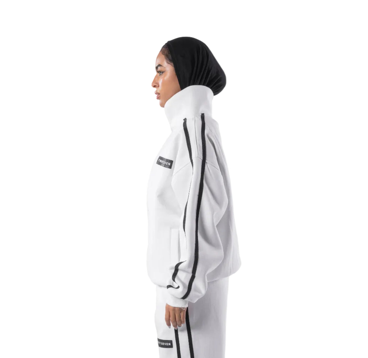 WHITE MOTION HOODIE