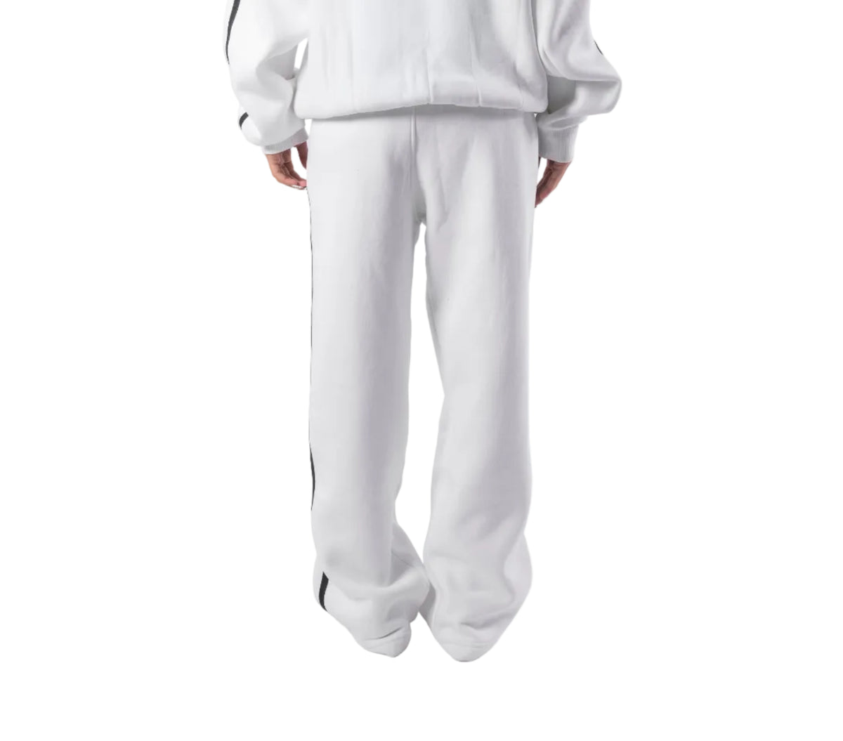 WHITE MOTION SWEATPANTS