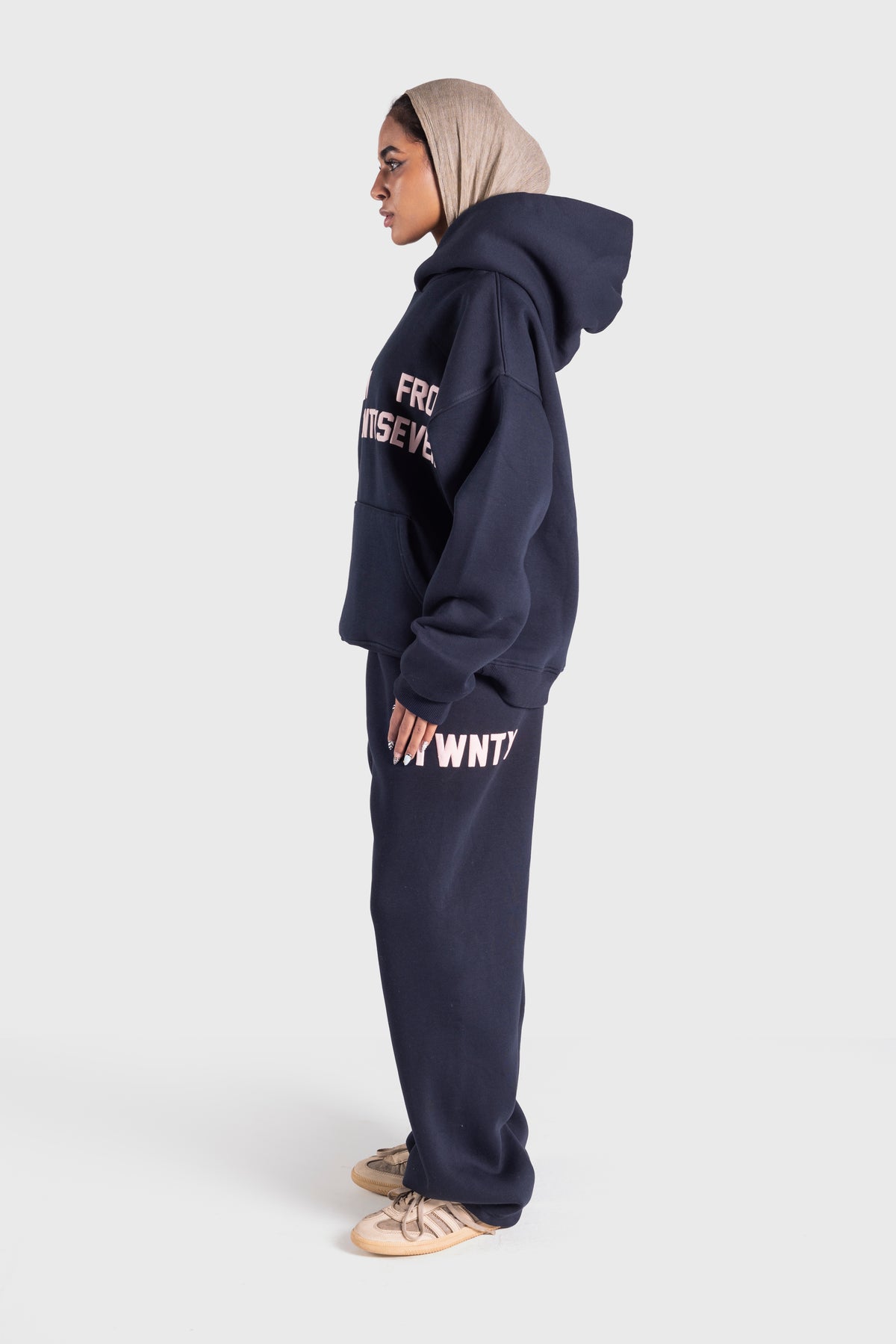 NAVY BLUE X PINK SFC SWEATPANTS