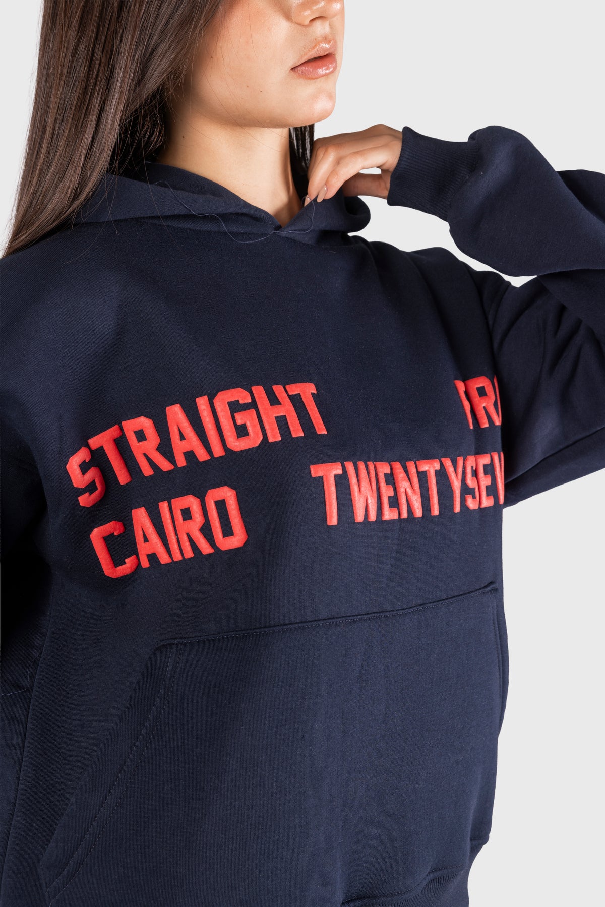 NAVY BLUE X RED SFC HOODIE