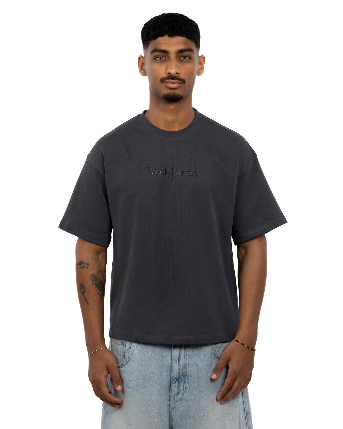 Gray VII LINE TEE