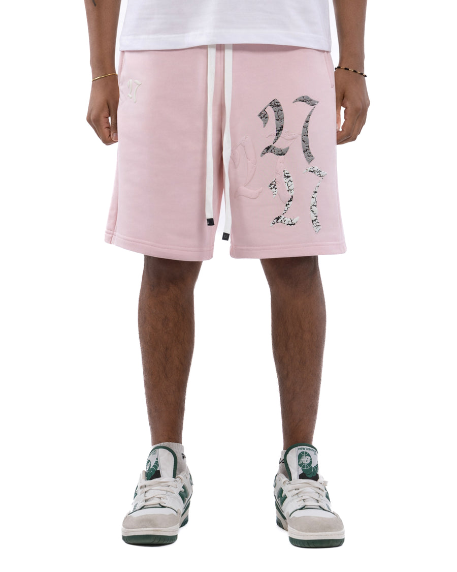 DOUBLE TROUBLE PINK SHORTS