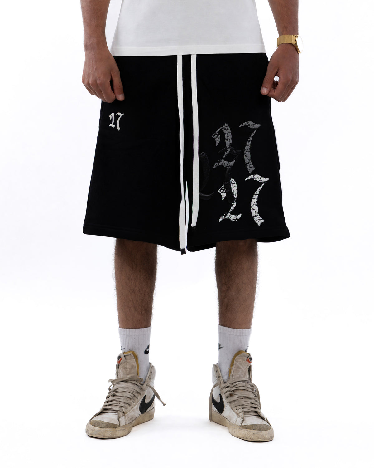 Double Trouble Black Shorts