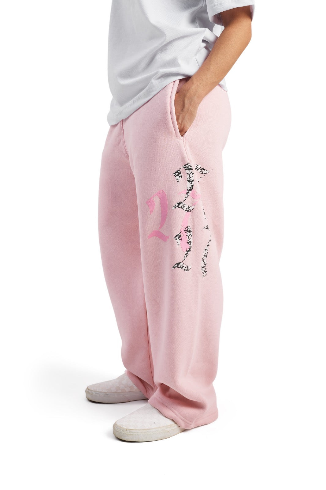 Double Trouble Baby Pink Sweatpants