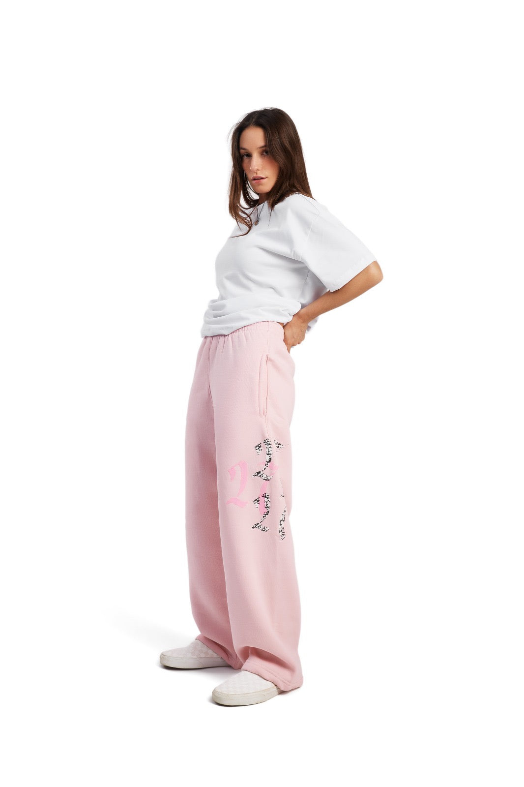 Double Trouble Baby Pink Sweatpants