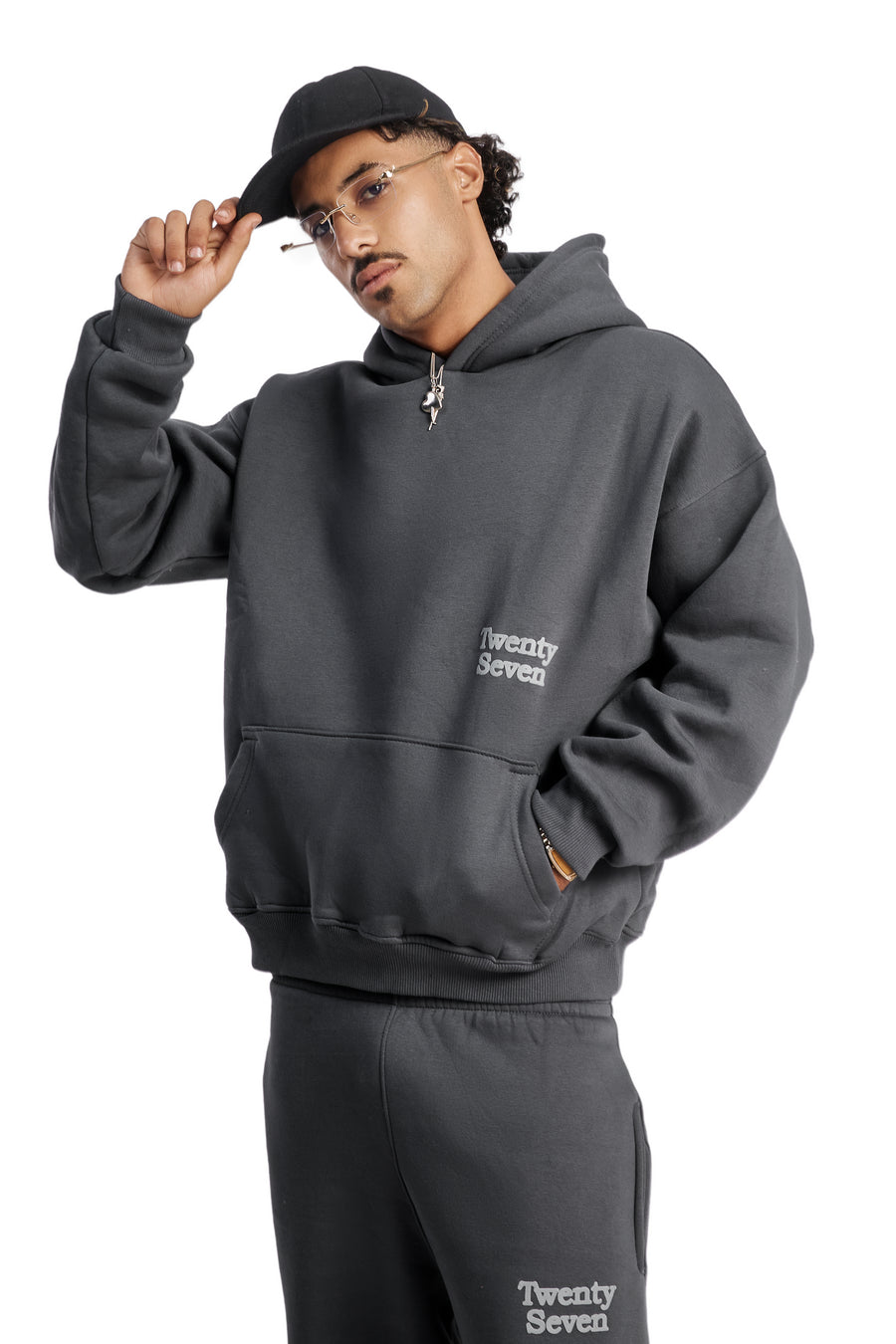 Grey Basic Hoodie