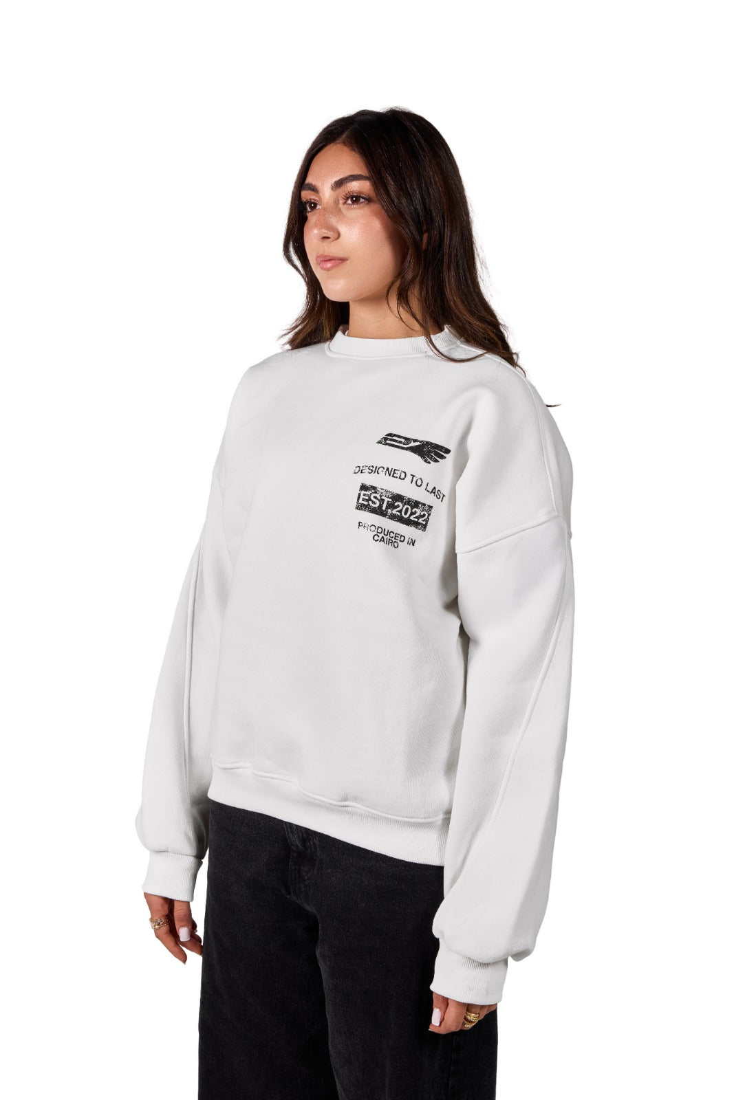 2SEVEN WHITE SWEATSHIRT