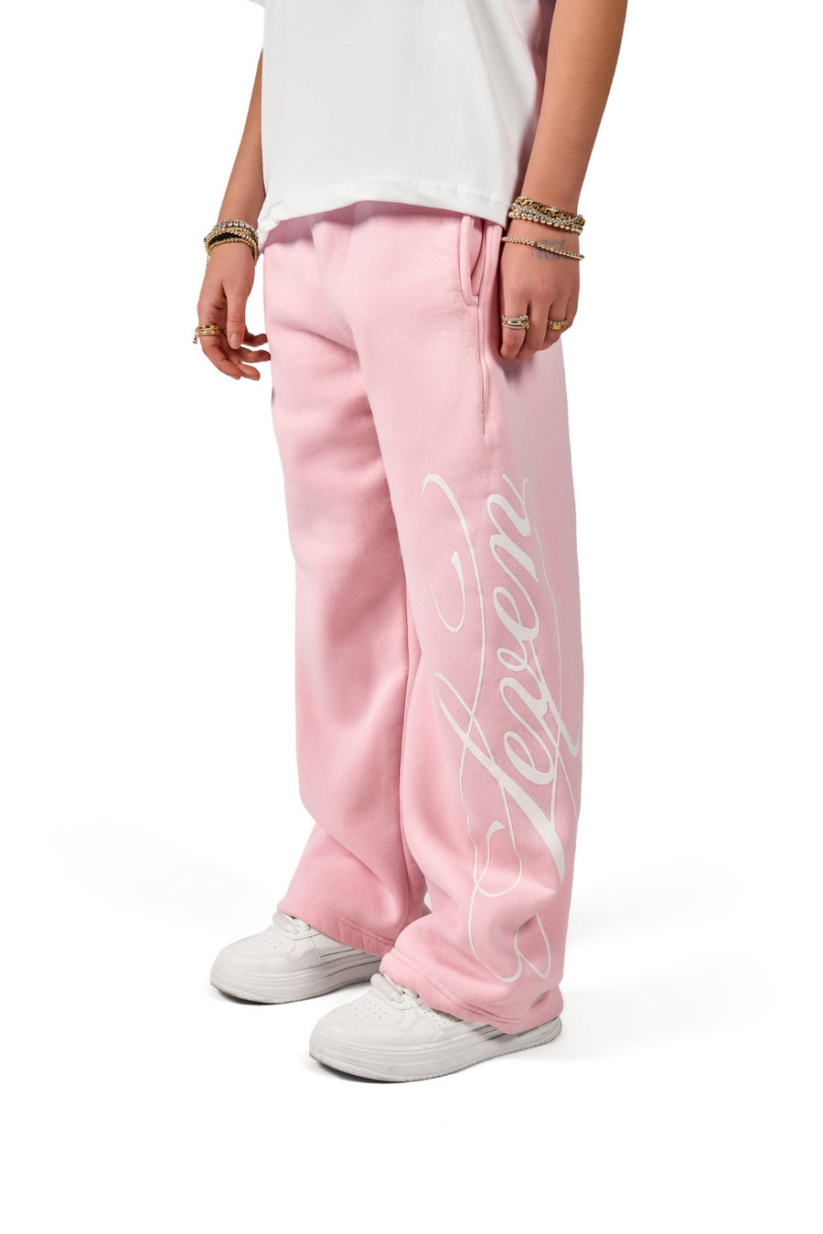 Pink classic seven sweatpants