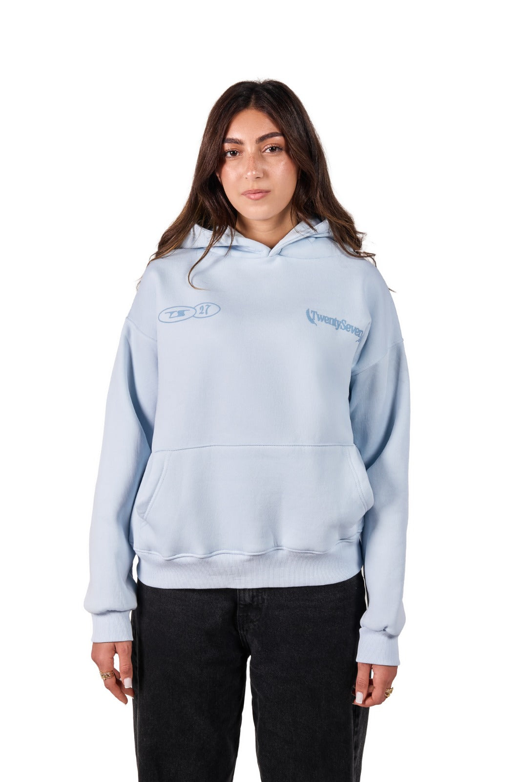 ESSENTIAL BABY BLUE HOODIE