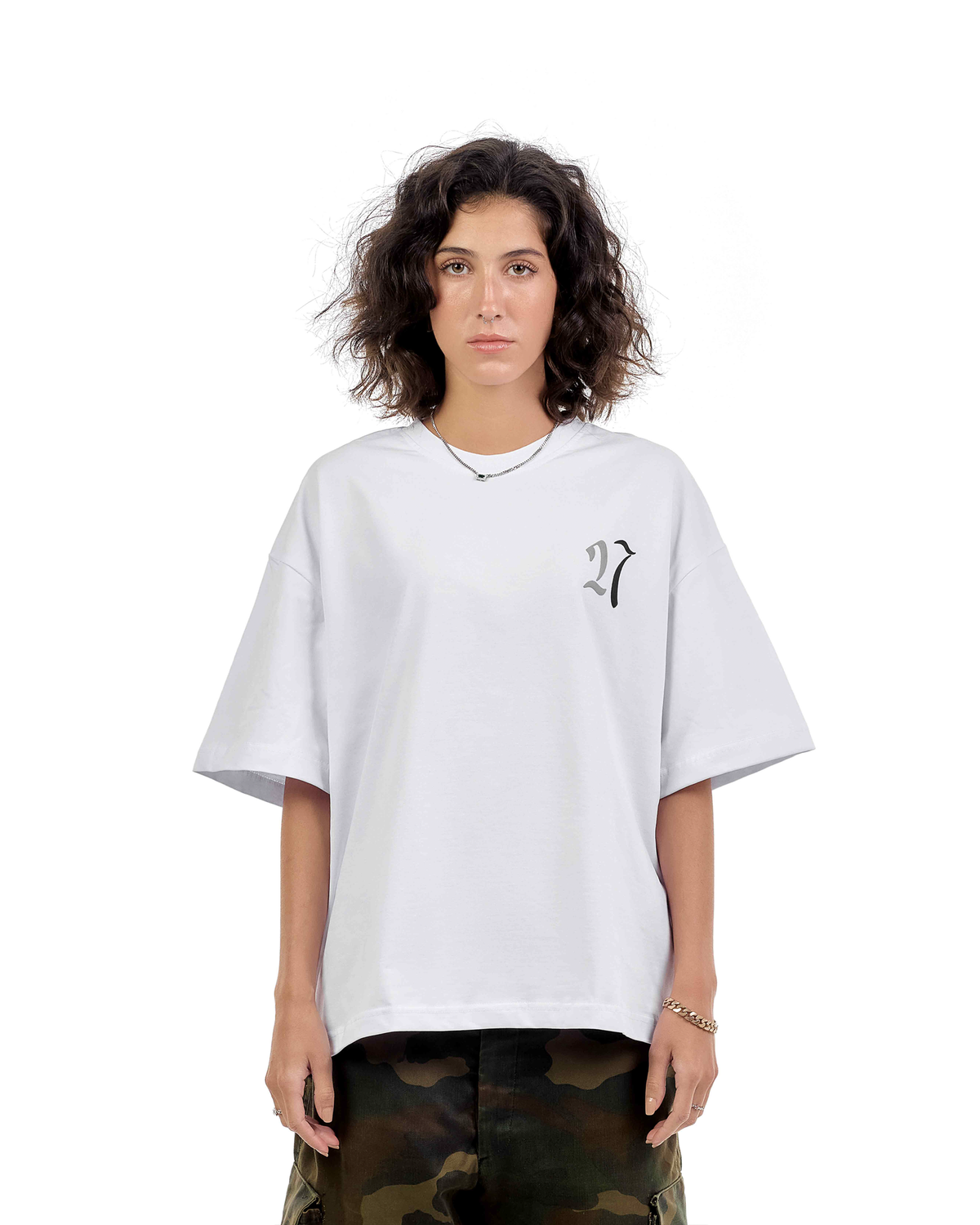 Backline Statement White Tee